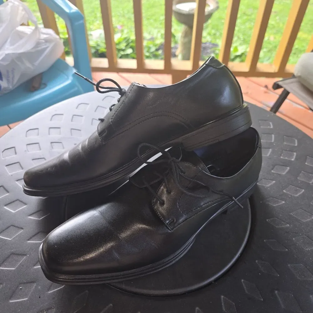 Perry Ellis Portfolio CARLOS Ultra Foam Oxford Dress Shoes Black Men’s Size 13
